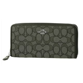 コーチ(COACH)の新品 コーチ COACH 長財布(ラウンドファスナー) アコーディオン ジップアラウンド ブラック 黒(財布)