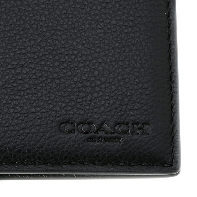 新品 コーチ COACH 2つ折り財布 3-IN-1 WALLET ブラック