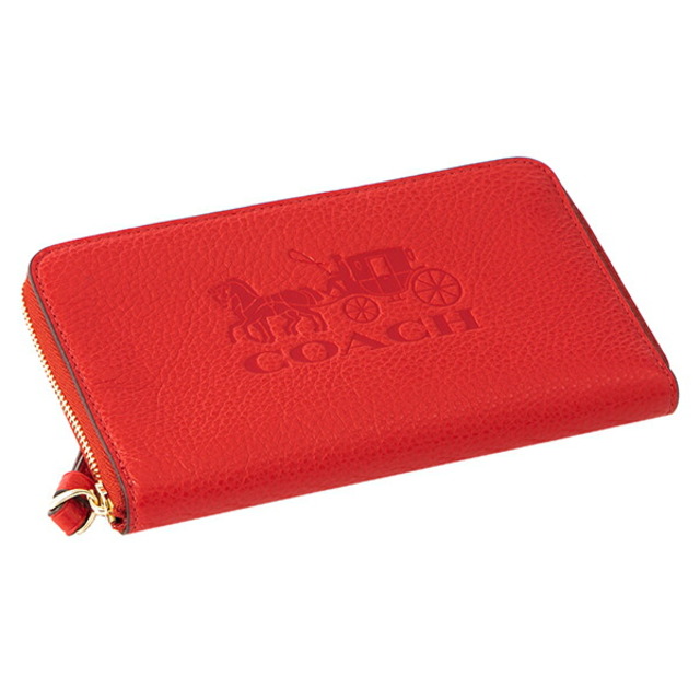【新品・未使用】コーチ折財布 | 赤アンド黒柄 | 数量限定 | 最新商品