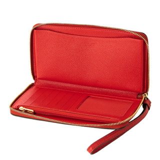 新品 コーチ COACH 長財布(ラウンドファスナー) ラージ フォン ウォレット レッド 赤