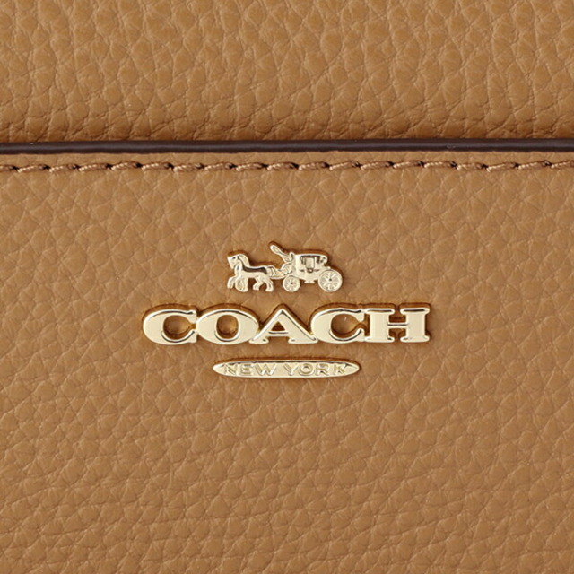 COACH(コーチ)の新品 コーチ COACH 長財布(ラウンドファスナー) アコーディオン ジップ　ウォレット ライトブラウン 茶色 レディースのファッション小物(財布)の商品写真