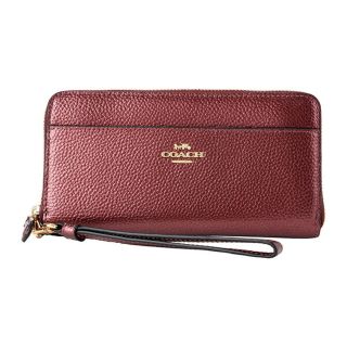 コーチ(COACH)の新品 コーチ COACH 長財布(ラウンドファスナー) アコーディオン ジップ ウォレット ワインレッド(財布)