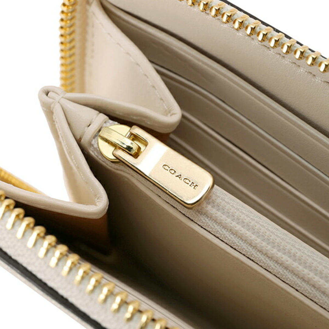 新品 コーチ COACH 長財布(ラウンドファスナー) アコーディオン ジップ ウォレット ライトカーキ