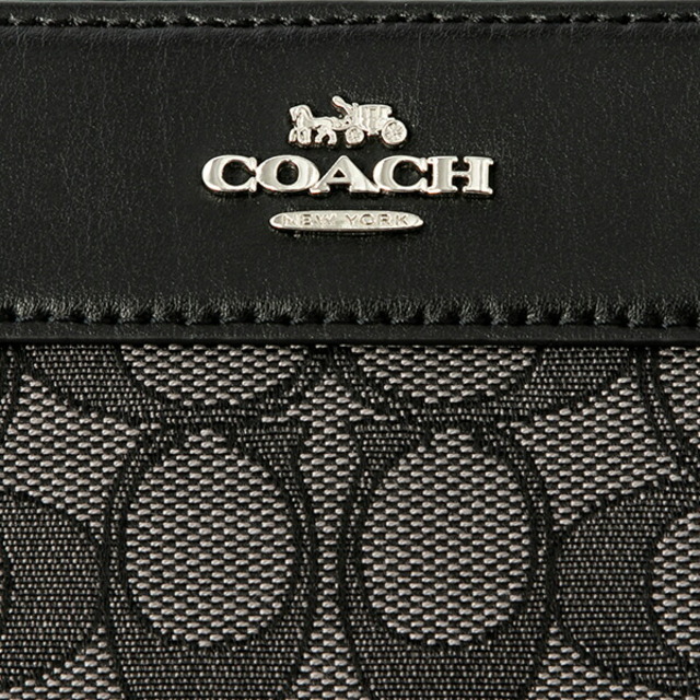 新品 コーチ COACH 長財布(ラウンドファスナー) アコーディオン ジップ グレー