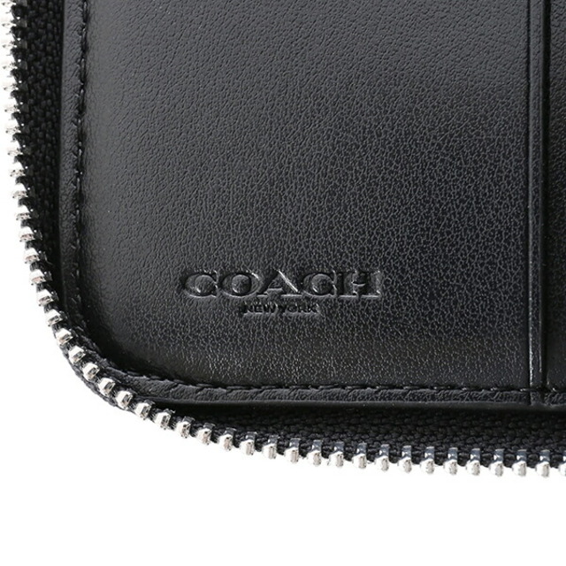 COACH(コーチ)の新品 コーチ COACH 2つ折り財布 スモール ダブルジップ アラウンド ウォレット ブラック 黒 レディースのファッション小物(財布)の商品写真