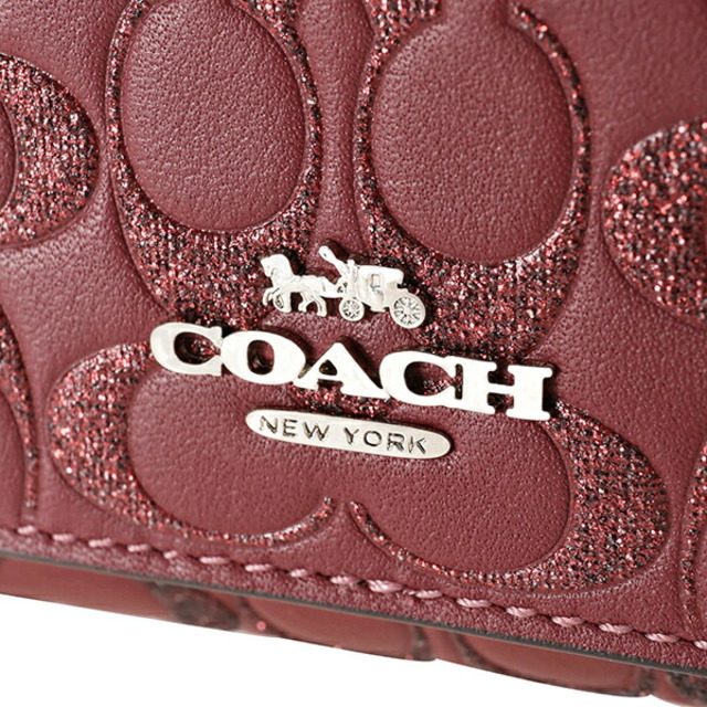 COACH(コーチ)の新品 コーチ COACH 長財布 ボックス トライフォールドウォレット ワインレッド レディースのファッション小物(財布)の商品写真