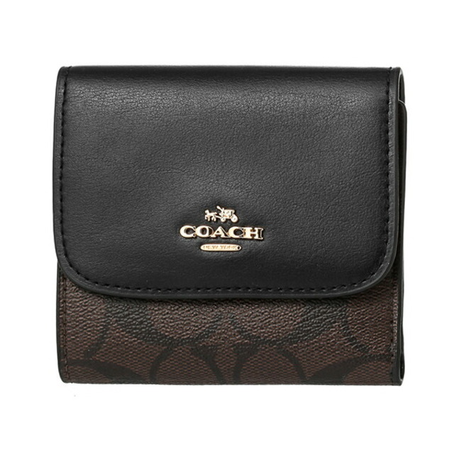 COACH(コーチ)の新品 コーチ COACH 2つ折り財布 スモールウォレット ブラウン レディースのファッション小物(財布)の商品写真