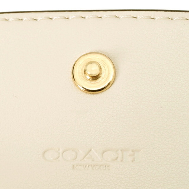 COACH(コーチ)の新品 コーチ COACH 2つ折り財布 スモール ウォレット ライトカーキ レディースのファッション小物(財布)の商品写真