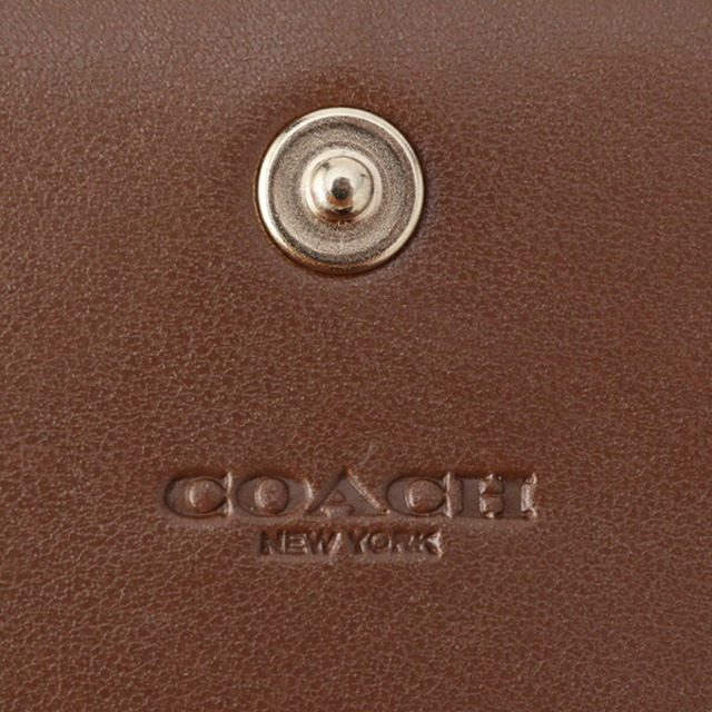 COACH(コーチ)の新品 コーチ COACH 2つ折り財布 スモール ウォレット ブラウン 茶色 レディースのファッション小物(財布)の商品写真