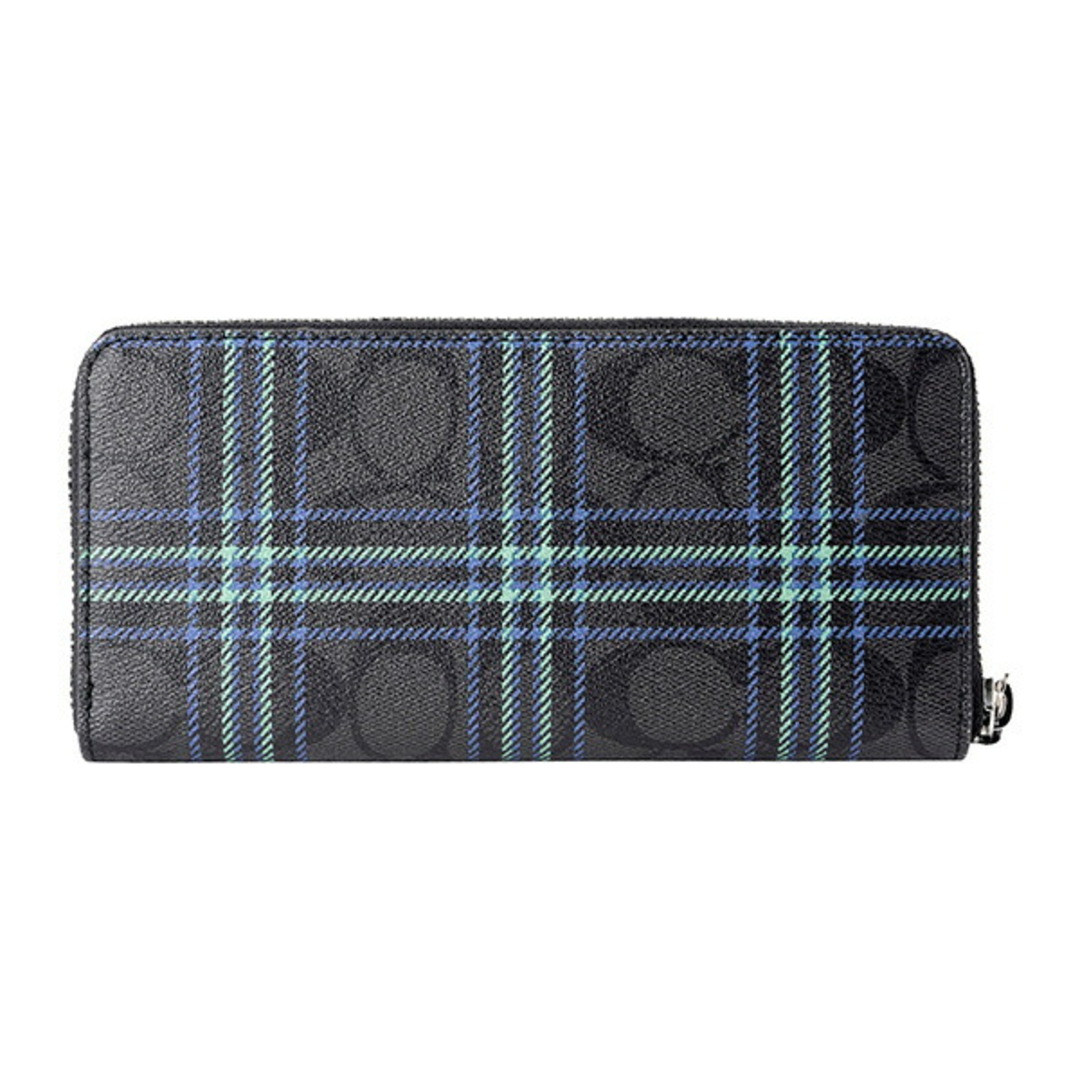 新品 コーチ COACH 長財布(ラウンドファスナー) スリム アコーディオン ジップ ウォレット ブラック 黒 | フリマアプリ ラクマ