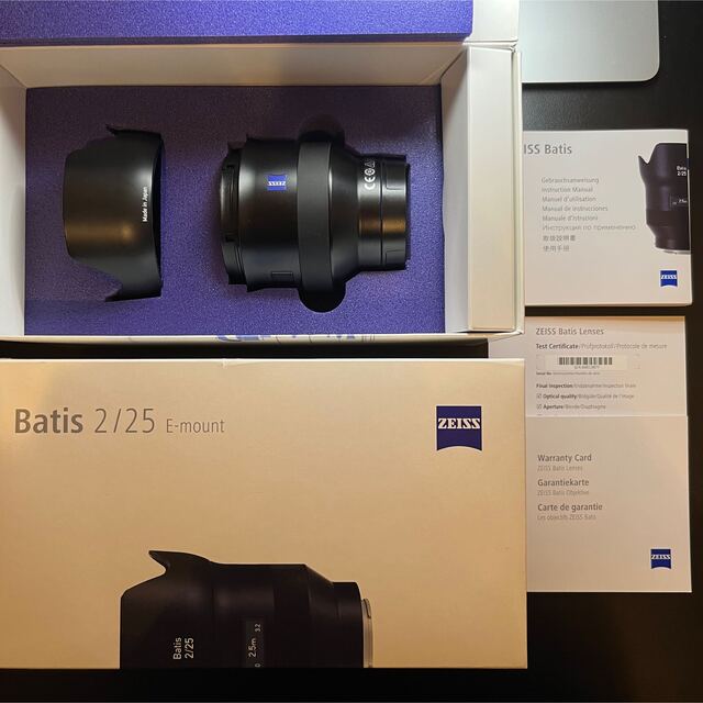 新作商品 SONY - 【美品】ZEISS BATIS 2/25 SONY Eマウント+ブラック