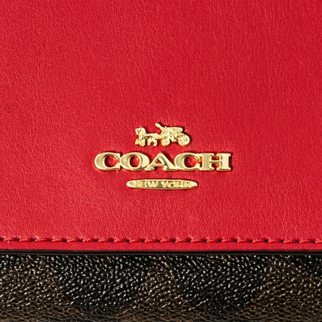 COACH(コーチ)の新品 コーチ COACH 長財布 トライフォールドウォレット ブラウン 茶 レディースのファッション小物(財布)の商品写真