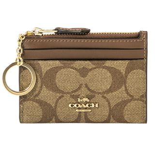 コーチ(COACH)の新品 コーチ COACH コインケース ミニ スキニー IDケース ブラウン 茶色(コインケース)