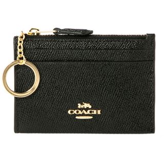 コーチ(COACH)の新品 コーチ COACH コインケース ミニ スキニー IDケース ブラック 黒(コインケース)