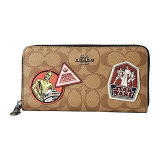 コーチ(COACH)の新品 コーチ COACH 長財布(ラウンドファスナー) アコーディオン ジップアラウンド カーキ(財布)