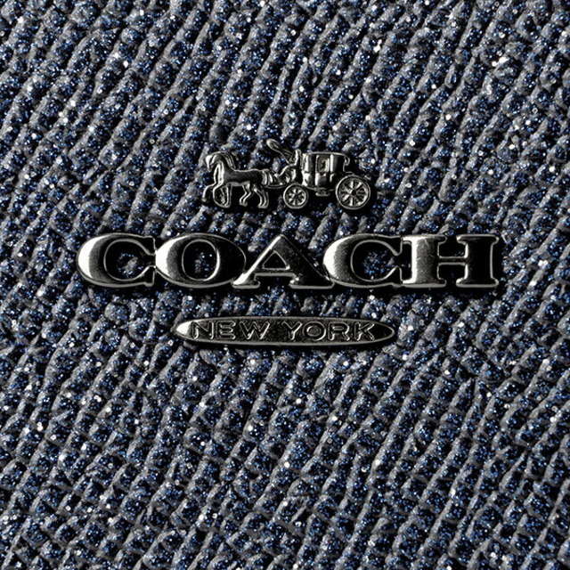 新品 コーチ COACH 長財布(ラウンドファスナー) アコーディオン ジップアラウンド ブルー 青