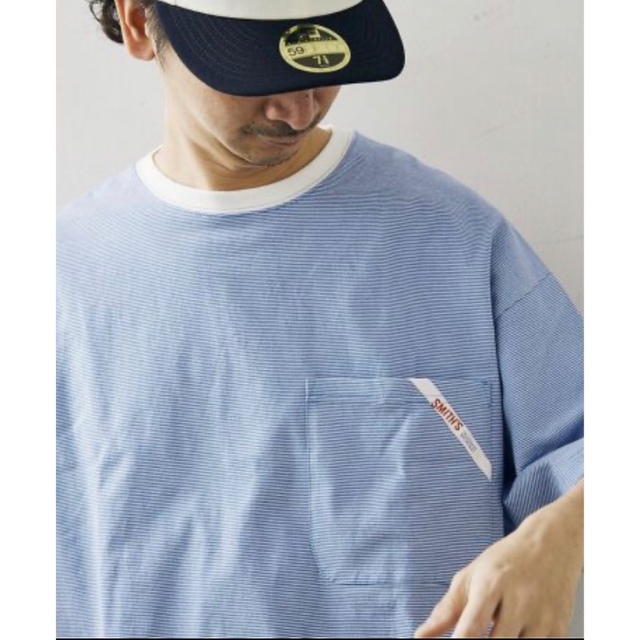 JOURNAL STANDARD(ジャーナルスタンダード)の【SMITH'S / スミス】別注 ONE POCKET TシャツブルーMサイズ メンズのトップス(Tシャツ/カットソー(半袖/袖なし))の商品写真