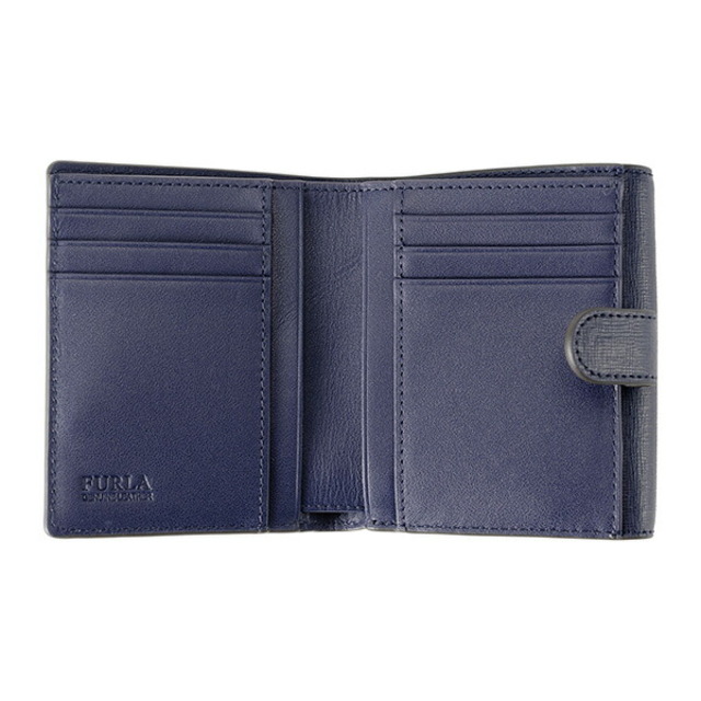 新品 フルラ FURLA 2つ折り財布 バビロン S バイフォールド ウォレット ブルーノッテ約95×11×3本体重量