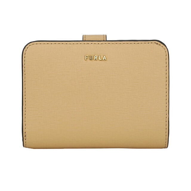 新品 フルラ FURLA 2つ折り財布 バビロン S ジップアラウンド サンド