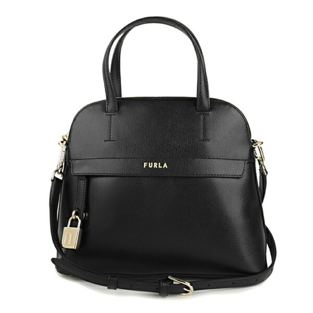 新品 フルラ FURLA ハンドバッグ パイパー S ドーム ネロ