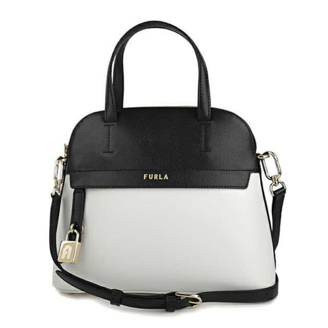 新品 フルラ FURLA ハンドバッグ パイパー M ドーム ネロ