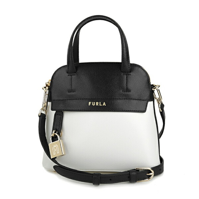 新品 フルラ FURLA ハンドバッグ パイパー ミニ ドーム タルコ/ネロ