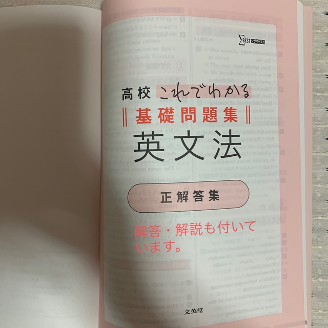 【源純夏様 専用出品です】高校 これでわかる 基礎問題集・英文法 エンタメ/ホビーの本(語学/参考書)の商品写真