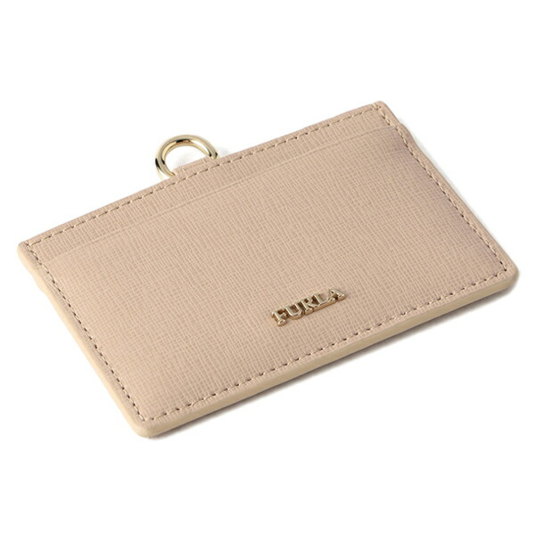 新品 フルラ FURLA カードケース リンダ S バッジホルダー ピンクベージュ系