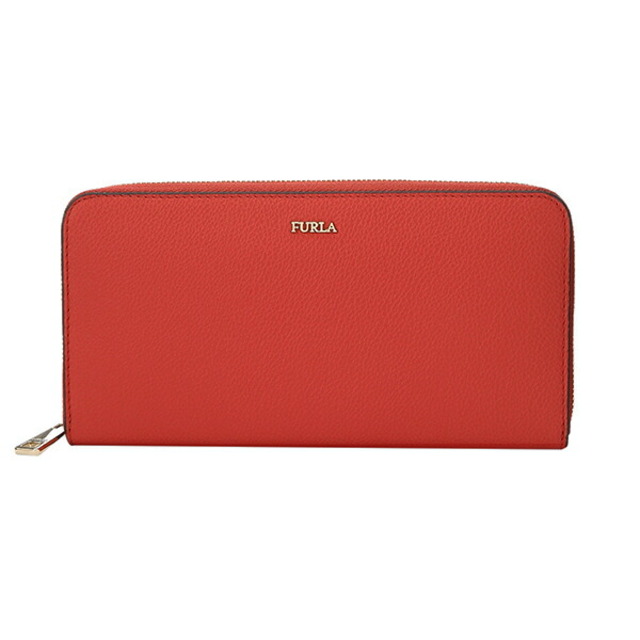 新品 フルラ FURLA 長財布 バビロン XL ジップアラウンド ウォレット レッド系 朱色約10×195×2本体重量