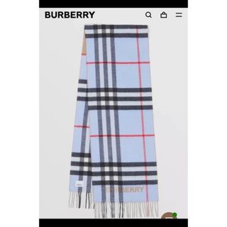 バーバリー(BURBERRY)のバーバリー　マフラー　コントラストチェック カシミアスカーフ(マフラー/ショール)