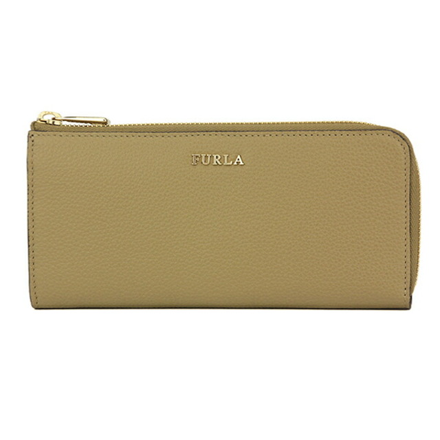 牛革ファスナー式開閉内側新品 フルラ FURLA 長財布 バビロン コーナージップ ウォレット カーキ