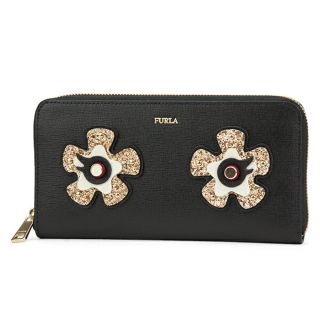 フルラ(Furla)の新品 フルラ FURLA 長財布 チャーム XL ZIP AROUND オニキス/(財布)