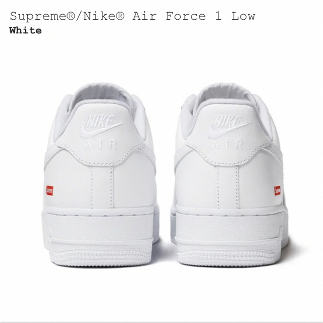 Supreme Nike Air Force 1 Low White 27.5㎝