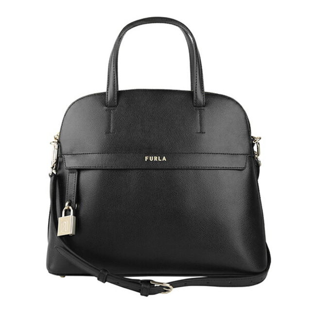 新品 フルラ FURLA ハンドバッグ パイパー M ドーム ネロ