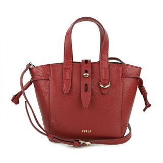 新品 フルラ FURLA ハンドバッグ ネット ミニ トートバッグ チリエジャ