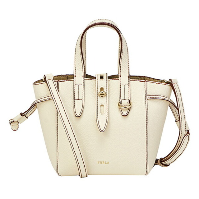 新品 フルラ FURLA ハンドバッグ ネット ミニ トートバッグ ペルガメーナ/チリエジャ