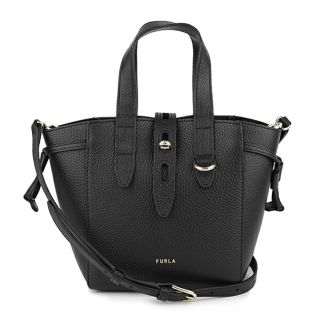 フルラ(Furla)の新品 フルラ FURLA ハンドバッグ ネット ミニ トートバッグ ブラック 黒(ハンドバッグ)