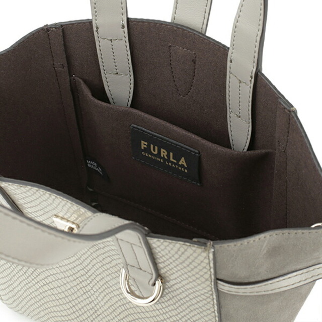 Furla(フルラ)の新品 フルラ FURLA ハンドバッグ ネット ミニ トートバッグ グレー レディースのバッグ(ハンドバッグ)の商品写真