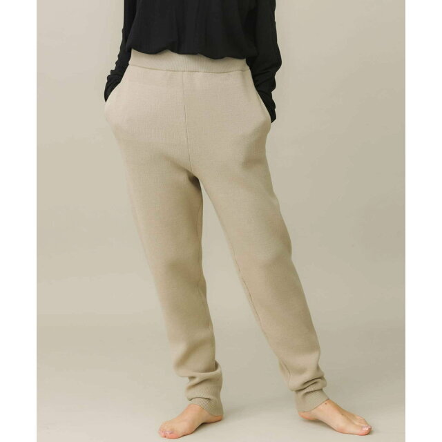 Sonny Label(サニーレーベル)の【グレージュ】SLAB Knit Trousers レディースのパンツ(その他)の商品写真
