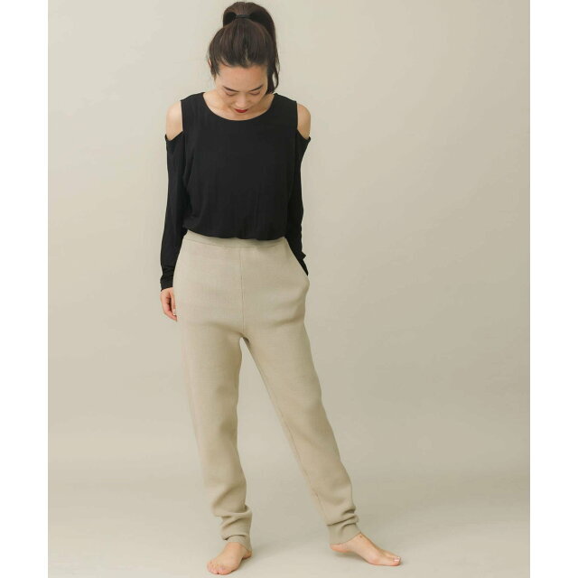 Sonny Label(サニーレーベル)の【グレージュ】SLAB Knit Trousers レディースのパンツ(その他)の商品写真