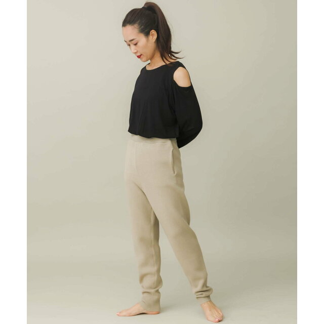 Sonny Label(サニーレーベル)の【グレージュ】SLAB Knit Trousers レディースのパンツ(その他)の商品写真