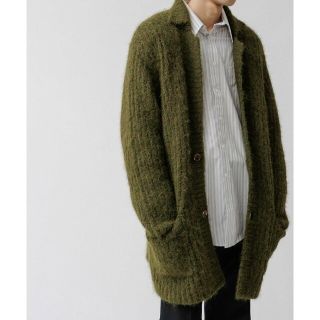 アダムエロぺ(Adam et Rope')の【モスグリーン（32）】[BLOUSON]OUTERLIKE KNIT CARDIGAN(その他)