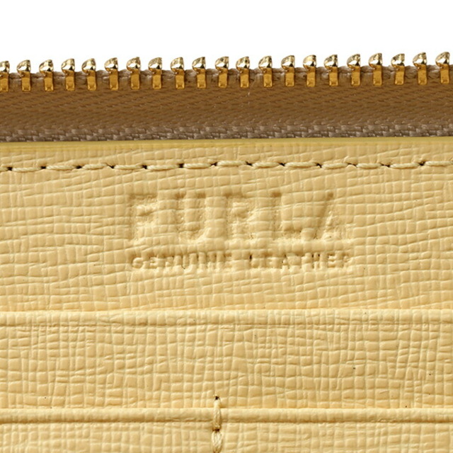 Furla(フルラ)の新品 フルラ FURLA 長財布 バビロン XL ジップアラウンド スリム グレージュ イエロー レディースのファッション小物(財布)の商品写真