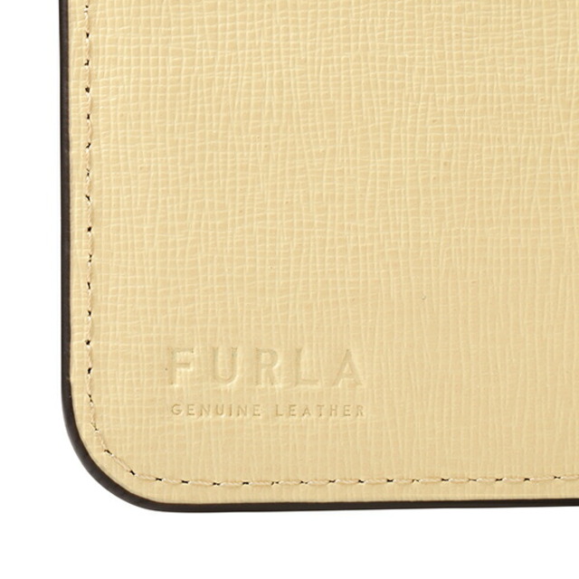 Furla(フルラ)の新品 フルラ FURLA 2つ折り財布 バビロン M ジップアラウンド グレージュ イエロー レディースのファッション小物(財布)の商品写真