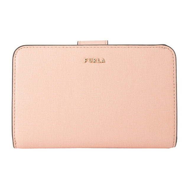新品 フルラ FURLA 2つ折り財布 バビロン M ジップアラウンド ピンク