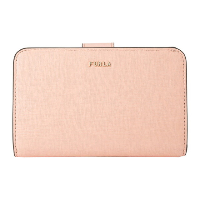 新品 フルラ FURLA 2つ折り財布 バビロン M ジップアラウンド ピンク ベージュ | フリマアプリ ラクマ