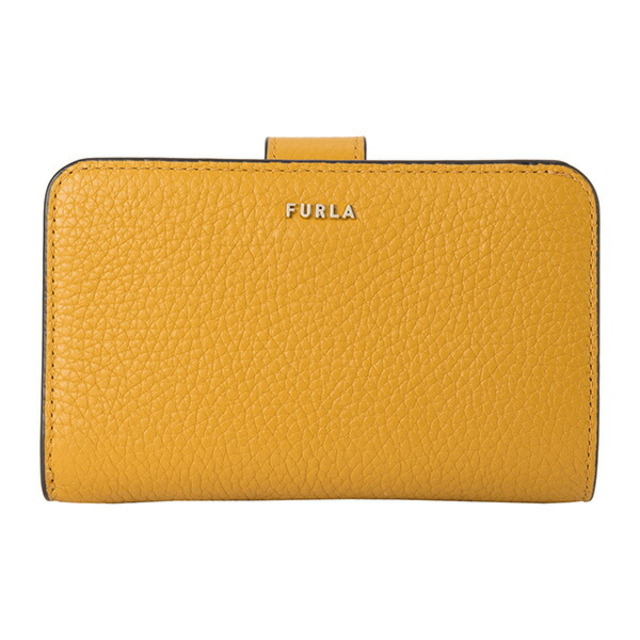 新品 フルラ FURLA 2つ折り財布 バビロン M COMPACT WALLET マスタードイエロー 【​限​定​販​売​】 49.0%割引 