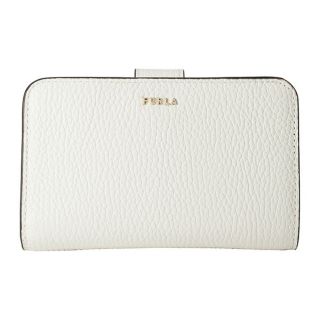 フルラ(Furla)の新品 フルラ FURLA 2つ折り財布 バビロン M COMPACT WALLET ホワイト系(財布)