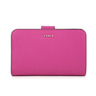 フルラ(Furla)の新品 フルラ FURLA 2つ折り財布 バビロン M ジップアラウンド ピンク ベージュ(財布)