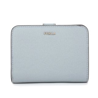 フルラ(Furla)の新品 フルラ FURLA 2つ折り財布 バビロン S COMPACT WALLET ライトブルー ベージュ(財布)